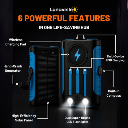 Lunavelle™ Wireless Solar Power Bank